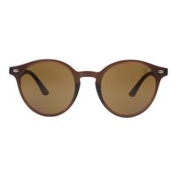 OC.CL.5443-0202.1  Oculos de Sol Feminino Chilli Beans Redondo Marrom -1-